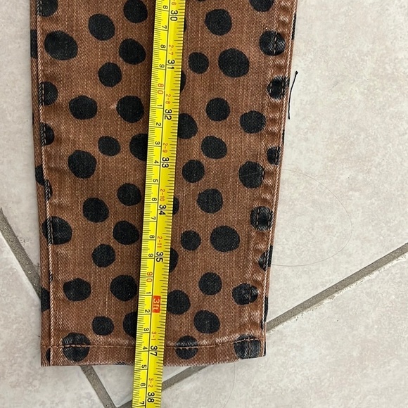 NWT Madewell 10" High-Rise Skinny Jeans in Leopard Dot Size 23 - Picture 13 of 15